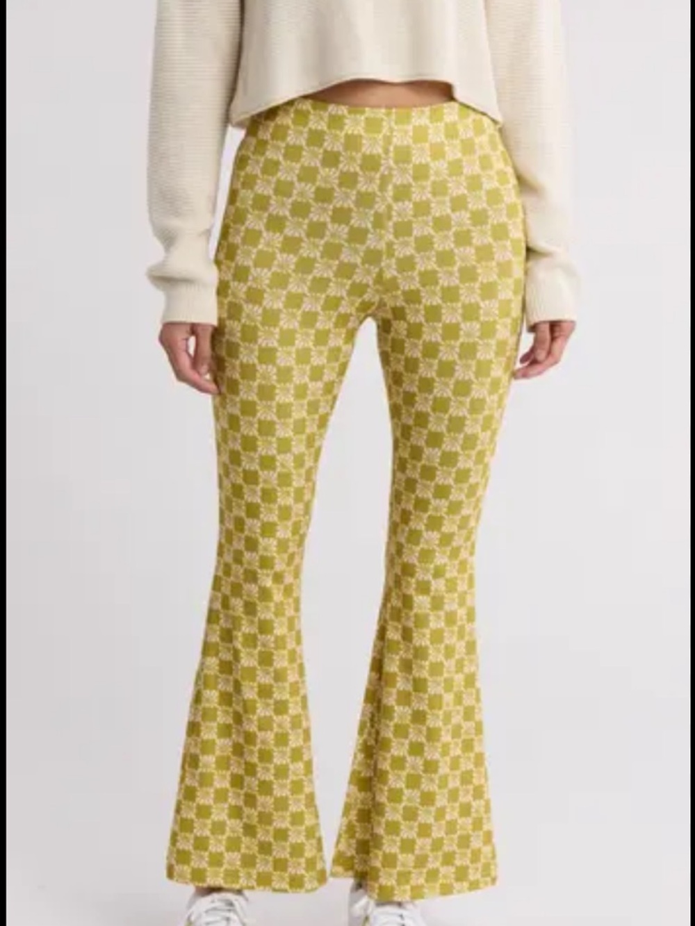 BILLABONG Retro Print Flare Leg Pull-on Pants - Picture 10 of 10